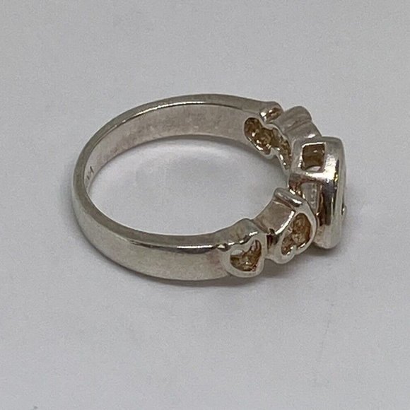 925 STERLING SILVER RING WITH CZ   SIZE  6.75  - Picture 6 of 10